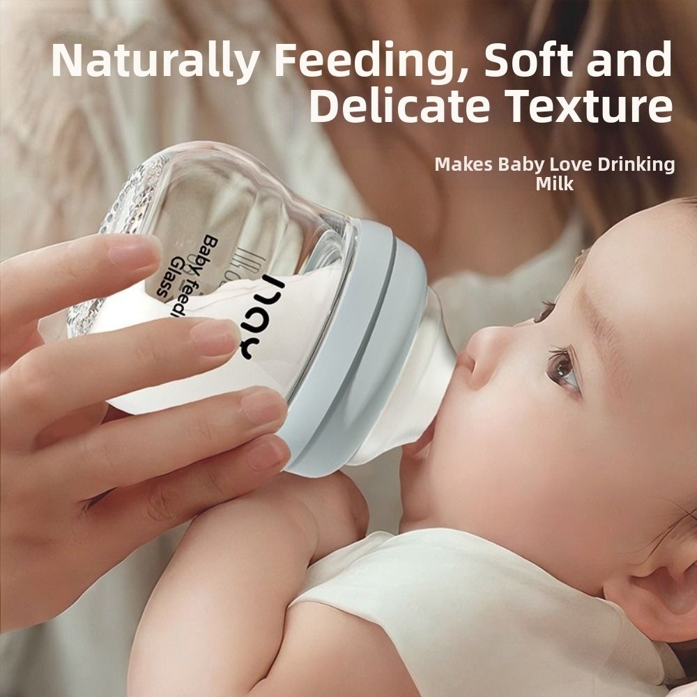 Baby Food Glass - Стеклянная детская бутылочка против метеоризма, против