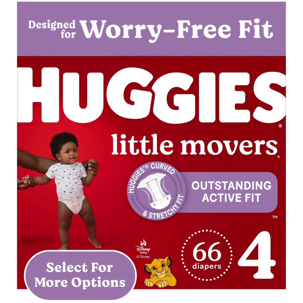 Huggies Diaper Little Movers - Подгузники Huggies Little Movers, размер 4,