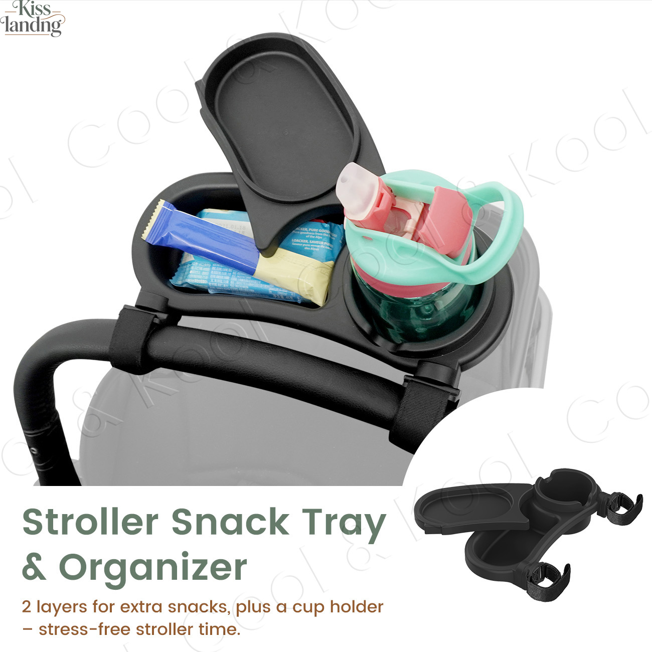 Snack Cup Toddler - Универсальный поднос для закусок на коляску,