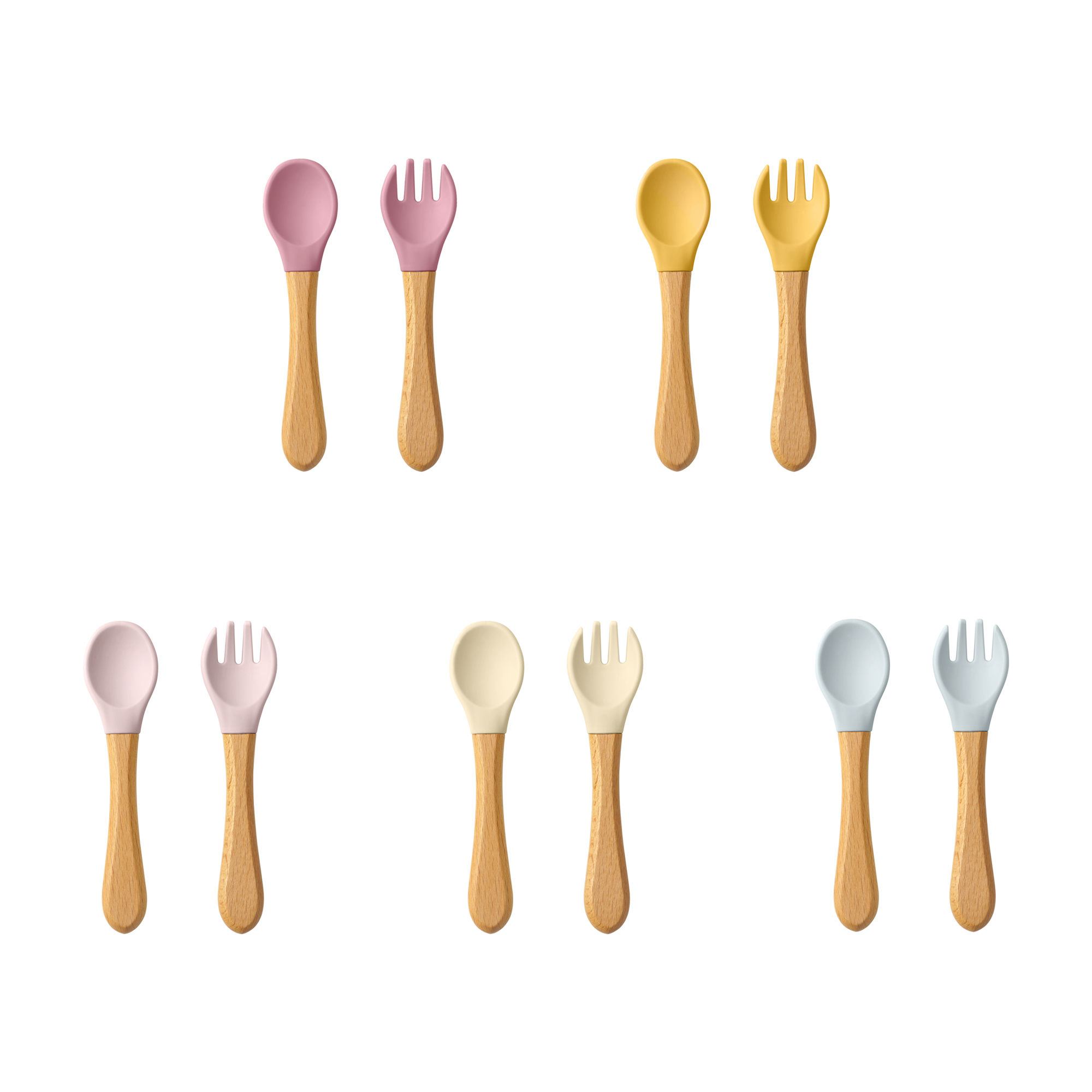 Baby Food Guide - 2 шт. детские обучающие ложки, набор