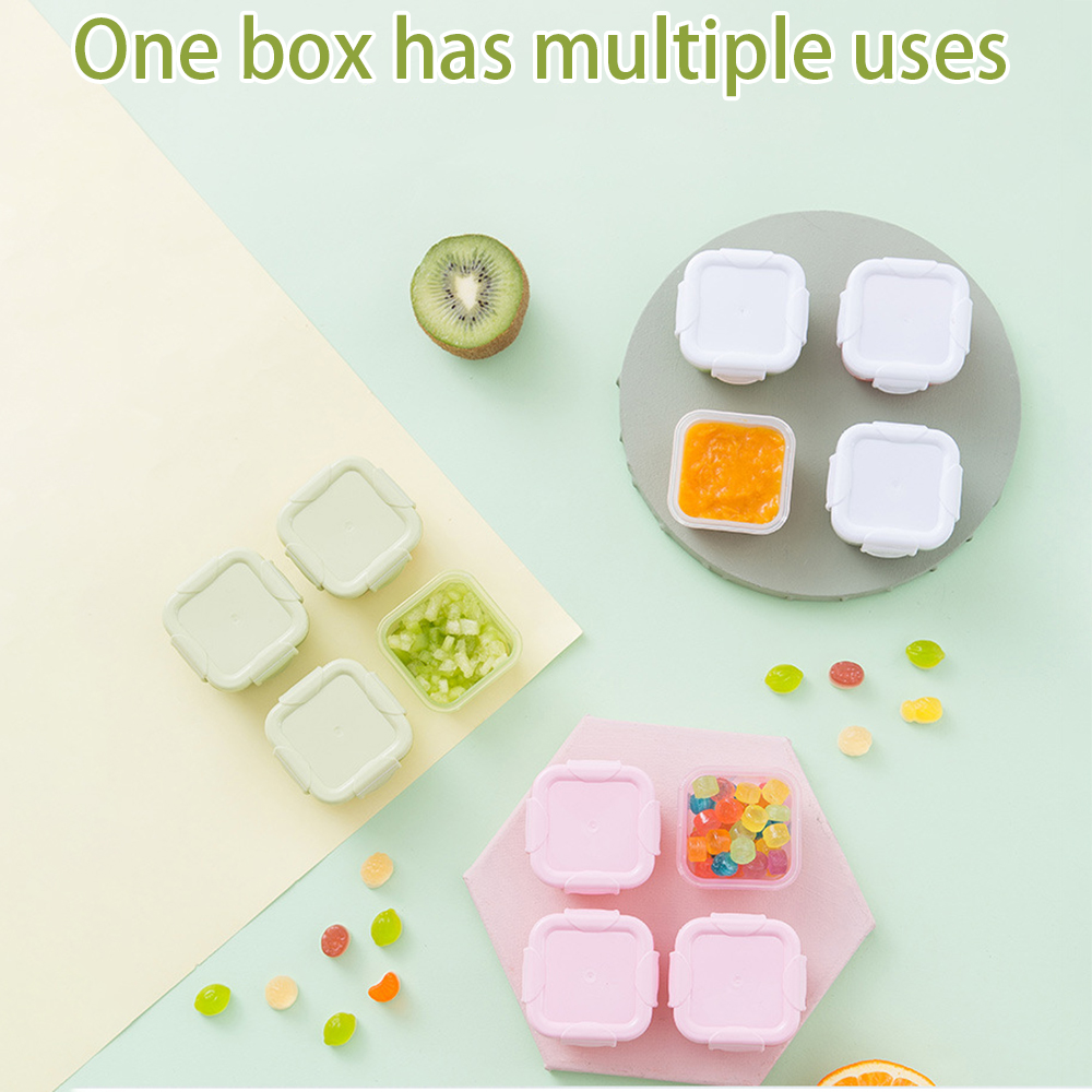 4 шт. мини-контейнеров для хра – обзор и цена Baby Food Bowl