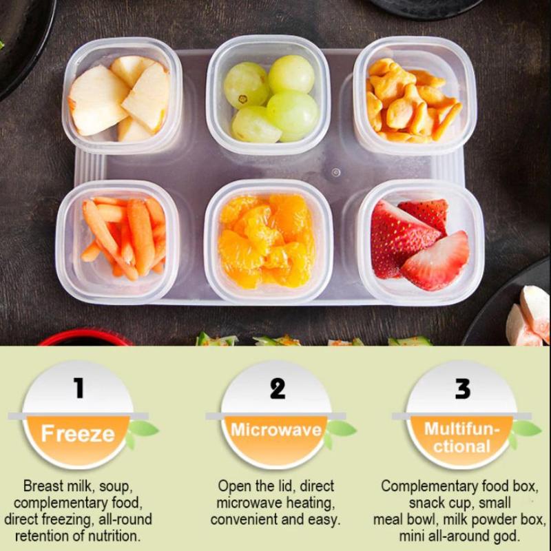 4/6 шт. контейнеров для хранен – обзор и цена Baby Food Freezer Tray